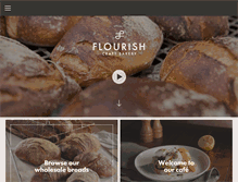 Tablet Screenshot of flourishbakery.com